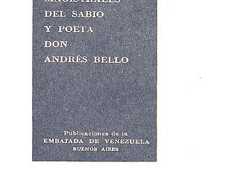 Dos poemas magistrales del sabio y poeta don Andrés Bello.