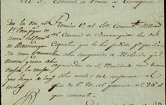 [Carta] 1822 Jun. 25, Santa Marta [para] Comandante de Armas de Cartagena Mariano Montilla