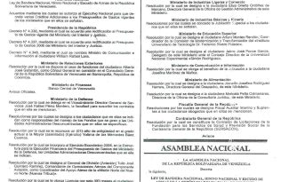 Gaceta Oficial de la República de Venezuela año CXXXIII  Mes V, Caracas 09 de marzo de 2006 N° 38.394